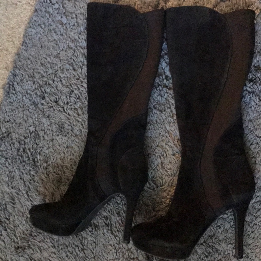 Tall Black suede Gianni Bini Boots